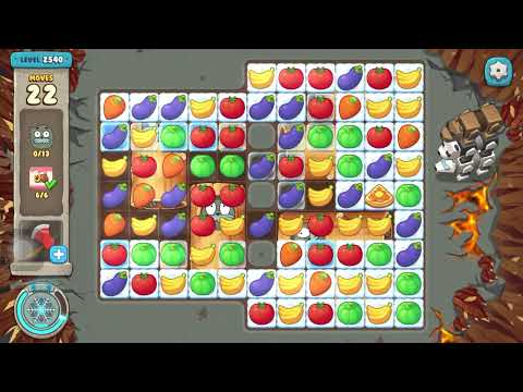 We Bare Bears Match3 Repairs Hard Level 2540, 29 Moves (Use Boosters)