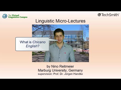 VAR_014 - Linguistic Micro-Lectures: Chicano English