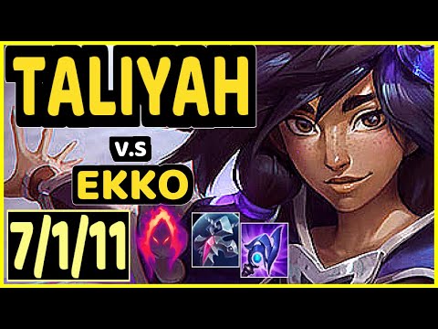 KREOX (TALIYAH) vs EKKO - 7/1/11 KDA JUNGLE GAMEPLAY - EUW Ranked MASTER