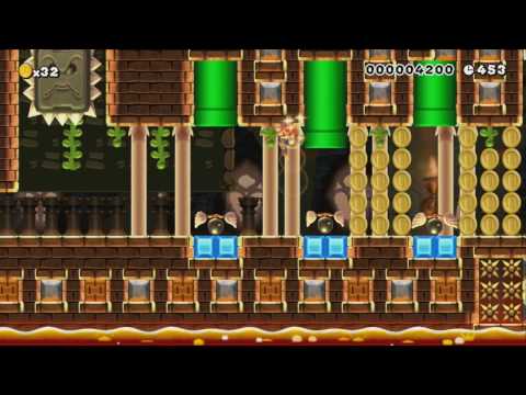 World 2-4: Junior's CrushCastle! by †T7WDavid† ~ SUPER MARIO MAKER ~ NO COMMENTARY 1AR