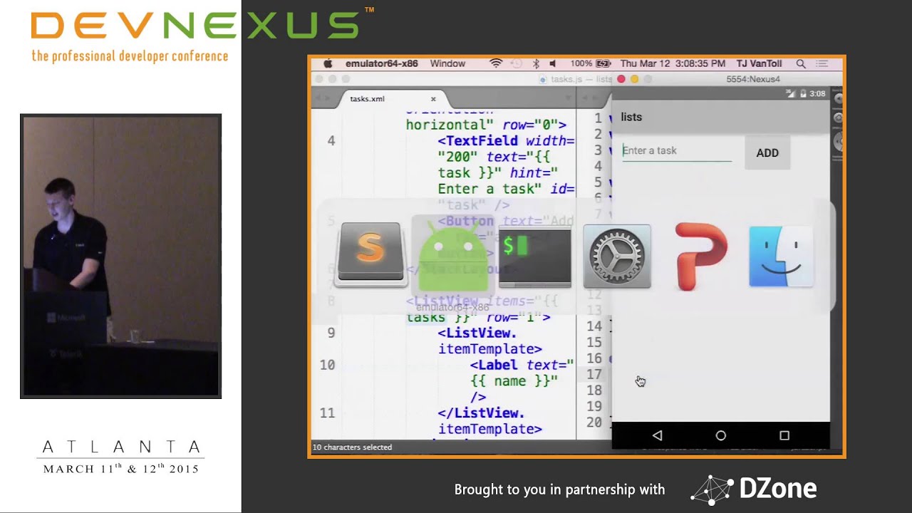 Devnexus 2015 - Introducing NativeScript - TJ VanToll