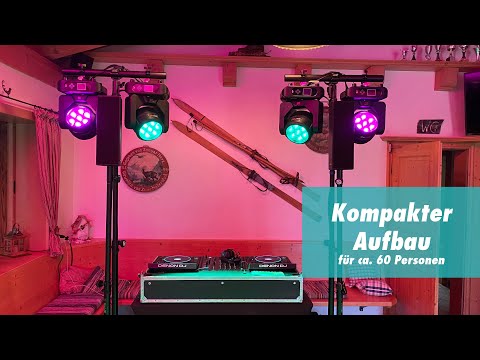 Aufbauvideo: Kompaktes PA-Setup, Aufbau in einer Almhütte für eine kleine Feier mit 60 PaX.
