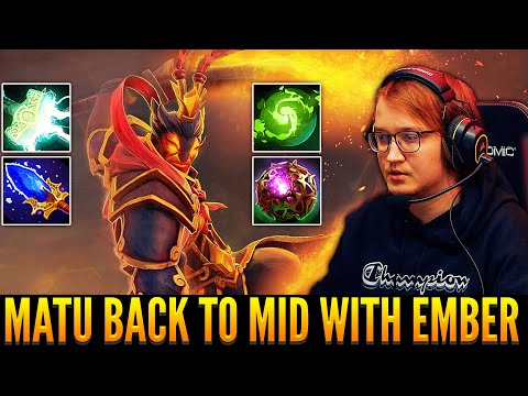 👉 MATUMBAMAN Changing From Pos 1 To Pos 2 With Ember Spirit - Incredible Gameplay - No Escape!