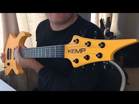 Kemp KM2 Neck Thru UK Custom Built Baritone Guitar image 8