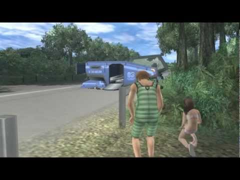 Xenosaga III HD Cutscene 129 - Shion's Father (Road to Miltia City) - JAPANESE - SWIMSUIT MODE