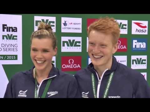 BRONZE MEDAL: Grace Reid & James Heatly at the FINA/NVC Diving World Series