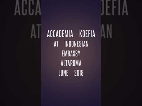 Accademia Koefia at Indonesian Embassy during AltaRoma June 2018