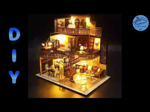 DIY ~Dream Pavilion ~dollhouse kit ~relaxing satisfying video -E62