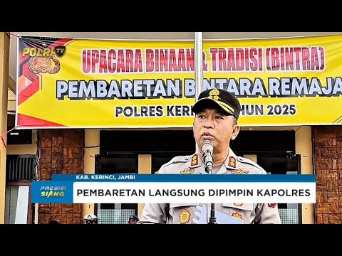 46 BINTARA REMAJA POLRES KERINCI JALANI TRADISI PEMBARETAN