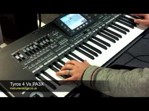 Yamaha Tyros 4 vs Korg PA3X