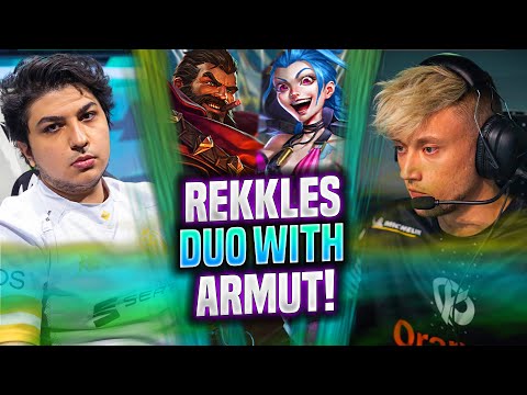 REKKLES INSANE JINX DUO WITH ARMUT! - KC Rekkles Plays Jinx ADC vs Ezreal! | Season 2022