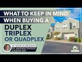 What to Keep in Mind When Buying a Duplex, Triplex, or Quadplex