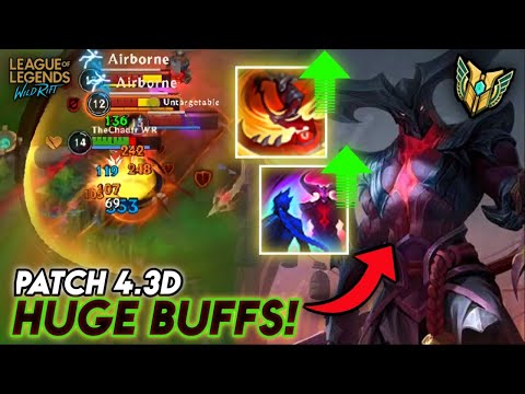 RIOT JUST TURNED RED KAYN INTO A MONSTER!! (HUGE BUFFS PATCH 4.3D) | WILD RIFT
