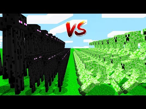 ENDERMAN ORDUSU VS MUTANT CREEPER ORDUSU - Minecraft