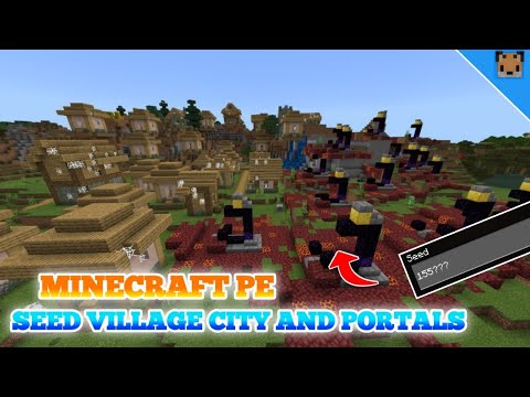 Minecraft pe 1.16 seed secret !! - i foun seed village city and nether portal !!