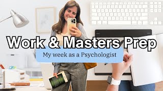 A Week in the Life of a Psychologist: Clinical Masters Applications & Day-to-Day Work Vlog 👩🏻‍💼👜🧠