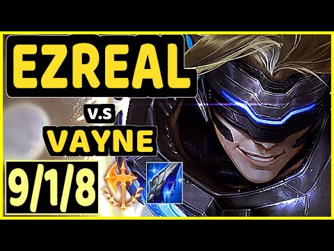 PHOTIC (EZREAL) vs VAYNE - 9/1/8 KDA BOTTOM ADC CHALLENGER GAMEPLAY - KR