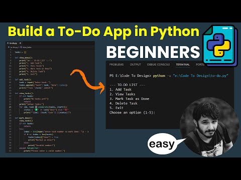 Make A To Do List App Using Python