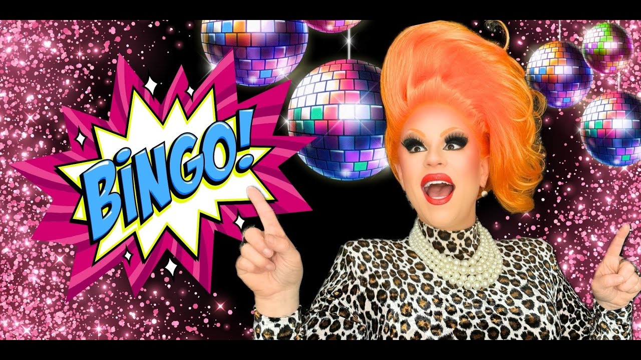 Virtual drag bingo show preview with Schwa de Vivre