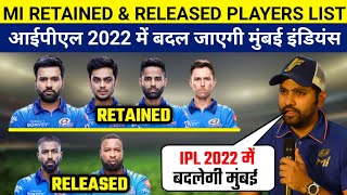 Mumbai Indians Retained & Released Players List 2022 | Mumbai Indians Full Squad 2022 | IPL 2022