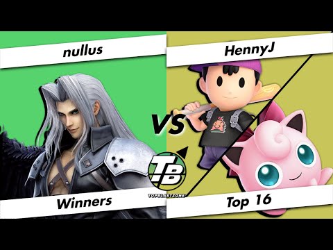 Top Blastzone 4 Winners Top 16 - nullus (Sephiroth) Vs. HennyJ (Ness/Jigglypuff) - SSBU