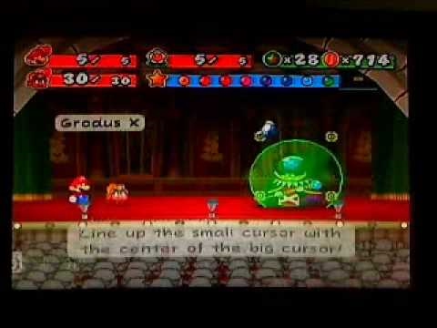 Paper Mario and the Thousand-Year Door: Advanced Badge Mario vs. Grodus
