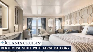 Oceania Allura | Penthouse Suite with Large Balcony Full Walkthrough Tour & Review | 4K