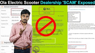 Ola Electric Scooter Dealership Scam Exposed😡😡