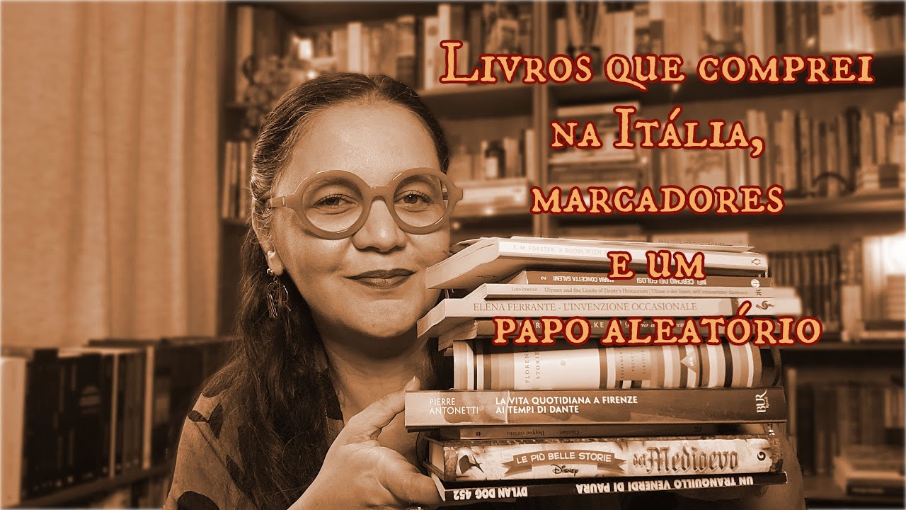 Livros em italiano, viagem e conversa aleatória