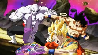 Goku and Frieza vs Jiren but with HERO by Flow.