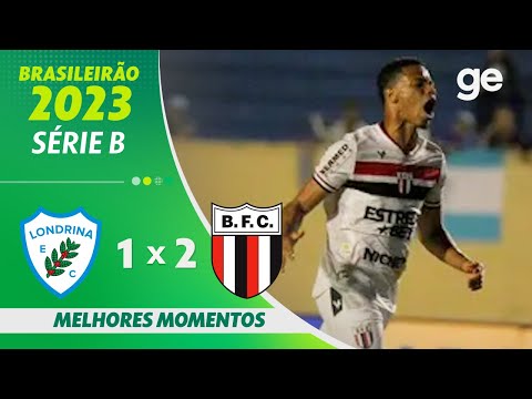 Gols e lances de Londrina x Botafogo-SP