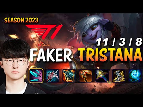 T1 Faker TRISTANA vs ORIANNA Mid - Patch 13.18 KR Ranked