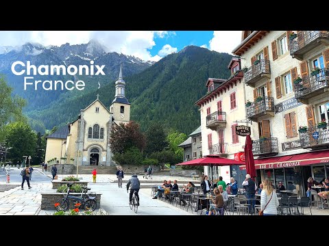 [4K]🇫🇷 Chamonix-Mont-Blanc, France : A Charming Alpine Town in the French Alps 2024