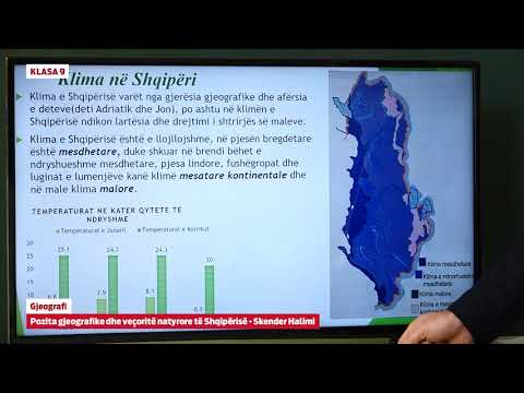 e Mesimi - Klasa 9 - 9311 - Gjeografi - Pozita gjeografike dhe veçoritë natyrore të Shqipërisë