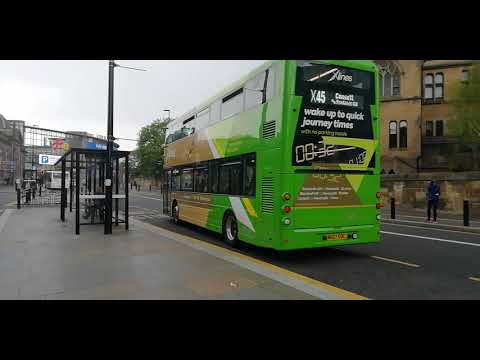 Go North East 6333 departing Central Station on the X-lines X45 to Consett (10/05/2021)