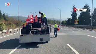 Anadolu Otoyolu Trafiğe Kapatıldı