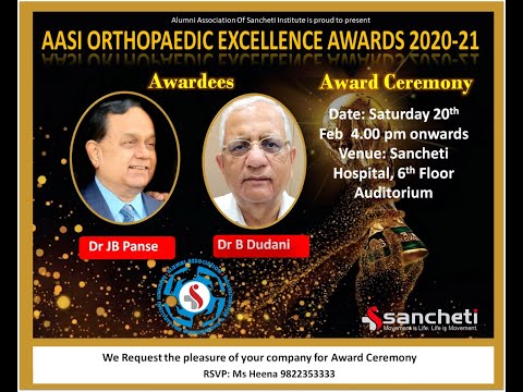 Association of Alumni of Sancheti Institute “Ortho Excellence Awards 2020-21″