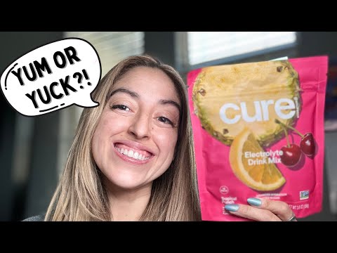 Cure Hydration | Plant-Based Electrolyte Drink Mix |No Added Sugar| Dehydration Relief Powder Review