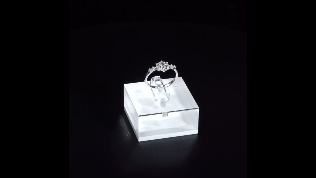 Nhẫn bạc NCJ50 Hoa Tuyết ChariotJewelry