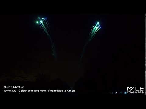 MLE18 SS40 J2   40mm SS   Colour changing mine   Red to Blue to Green