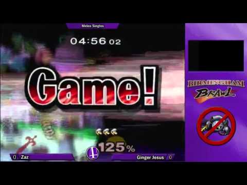 Birmingham Brawl 6 Melee Singles - Zaz (Marth) vs. Ginger Jesus (Luigi)