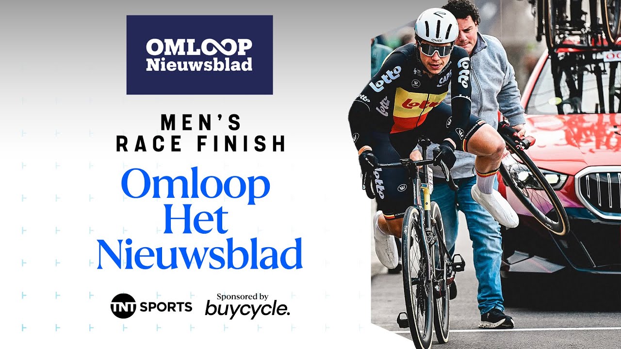 CLOSE FINISH! 🤯 | Men's  Omloop Nieuwsblad 2025 Final KM's | TNT Sports Cycling