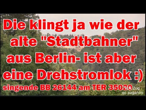 Die klingt ja wie der alte "Stadtbahner" in Berlin! ...ist aber eine moderne Drehstromlok! "Sybic"