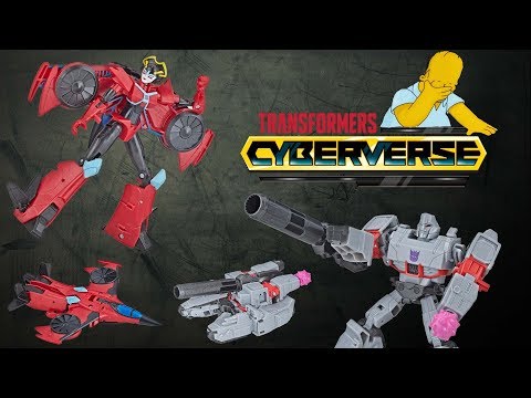 Transformers Cyberverse Warrior Class Megatron & Windblade VIDEO REVIEW