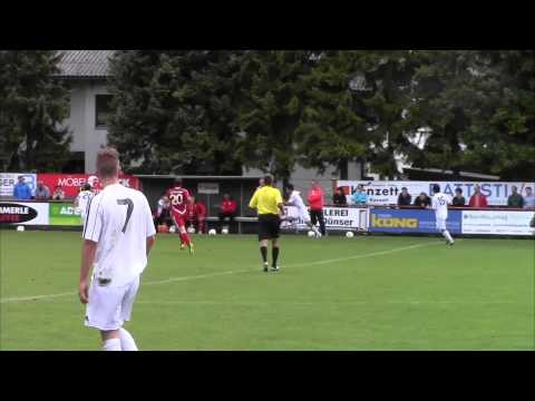 Gelb Rot für Tomba beim Spiel Thüringen gegen FC Götzis