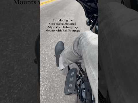 A clean, stylish & comfortable highway peg solution for ‘09-up H-D Touring models! #sturgis #ciro3d