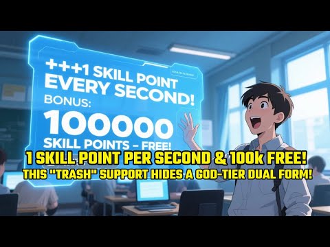 1 SKILL POINT PER SECOND & 100k FREE!This "TRASH" Support Hides A GOD-TIER DUAL FORM! (Angel/Demon!)