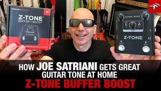 Video thumbnail for How does Joe Satriani get great guitar tone at home? Satch on Z-TONE Buffer Boost by ikmultimedia