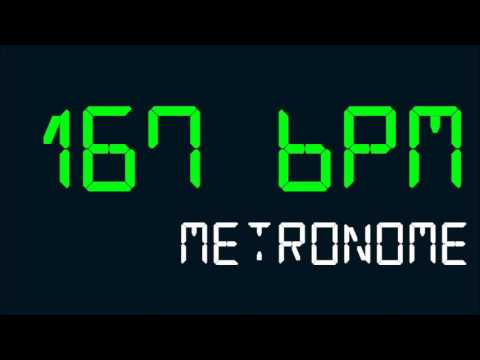 167 BPM (Beats Per Minute) Metronome