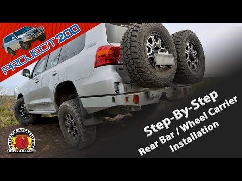 Project 200: Rear Bar & Wheel Carriers install on a LandCruiser 200